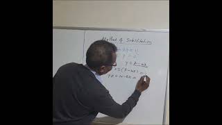 Method of Substitution for Solving Simultaneous Equations [upl. by Neirb]