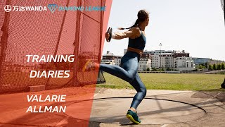 Training Diaries Valarie Allman  Wanda Diamond League [upl. by Ahsiekyt]