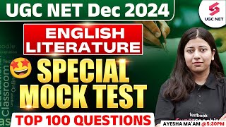 UGC NET English Literature Classes 2024  UGC NET English Literature Mock Test By Ayesha Khan [upl. by Khorma]