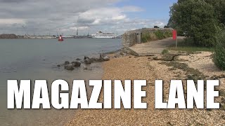 Magazine Lane  deep water shore fishing mark near Southampton Hampshire England [upl. by Angelis]