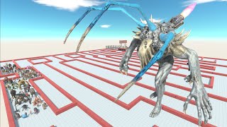 ESCAPE FROM ALIEN SCOURGE  LAST SURVIVOR  ZIGZAG COURSE  ARBS  Animal Revolt Battle Simulator [upl. by Tegdig]