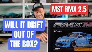 MST RMX 25 rtr rc drift car unboxing and first run  best RTR rc drift car [upl. by Thrift]