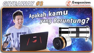 Pemenang GIVEAWAY 3 SVBony SV137 3x Barlow Lens amp Aspheric 10mm Eyepiece  Apakah kamu beruntung [upl. by Oneida]