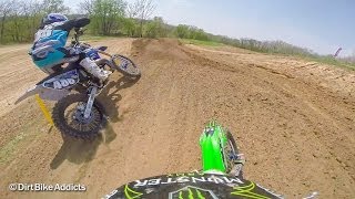 Austin Forkner vs Chase Sexton  SuperMini 2 Stroke  Dirt Bike Addicts [upl. by Crispa]