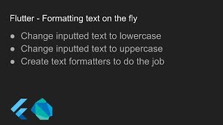 Flutter  Formatting text on the fly [upl. by Hollyanne465]