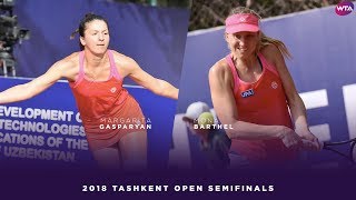 Margarita Gasparyan vs Mona Barthel  2018 Tashkent Open Semifinal  WTA Highlights ТАШКЕНТ ОПЕН [upl. by Anibor98]