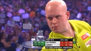 170 FINISH by Michael van Gerwen x2 [upl. by Arraeit178]