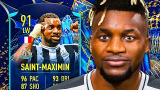 IS HE WORTH 700K 🤔 91 TOTS SaintMaximin Player Review  FIFA 23 Ultimate Team [upl. by Louth]