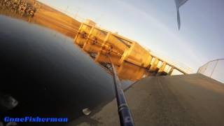 STRIPED BASS FISHING AT FIREBAUGH CA  AQUEDUCT DELTA MENDOTA [upl. by Chambers]