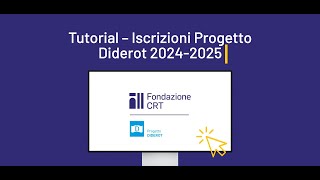 Progetto Diderot 20242025  Tutorial iscrizioni [upl. by Darelle]