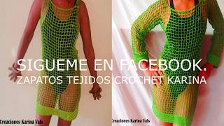 👉 VESTIDOS DE PLAYA TEJIDOS A CROCHET PASO A PASO 👈 [upl. by Tahpos]