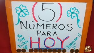 NÚMEROS FUERTES DE HOY  5 NUMEROS PARA HOY [upl. by Aerdnuahs]