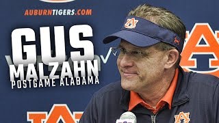 Hear what Gus Malzahn said after Auburn knocked off No 1 ranked Alabama clinching SEC West Title [upl. by Akena]