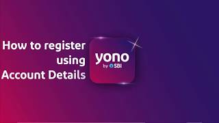 Register on YONO using bank account details [upl. by Gayleen]