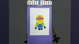 How to draw the Mega Minion Mel  Despicable Me 4 💛🦸🏼‍♂️ drawing tutorial art creative cartoon [upl. by Rellia]