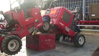 Moffett Mounty Forklift ESeries performing gymnastics at Ploughing Championship in Ireland [upl. by Goldfinch183]