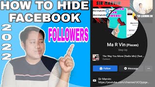 HOW TO HIDE FOLLOWERS ON FACEBOOK 2022 PAANO IHIDE ANG FOLLOWERS SA FACEBOOK WATCH THIS [upl. by Elocan]