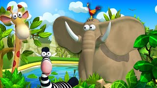 Gazoon  The Lake Monster  Jungle Book Stories  Kids Animation  Funny Animal Cartoon For Kids [upl. by Piselli944]