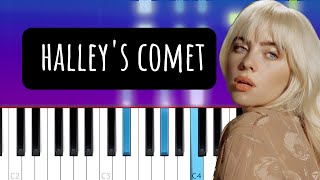 Billie Eilish  Halleys Comet  Piano Tutorial [upl. by Penn]