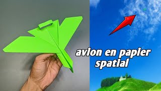 avion en papier spatial  peut voler haut dans le ciel [upl. by Suchta]