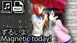 【ピアノ】Zurui yo Magnetic today  Love Live Synthesia amp Piano Cover  Remastered【ラブライブ！】 [upl. by Anivas644]