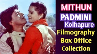 Mithun Chakraborty Padmini Kolhapure Filmography  Box Office Collection  Hit Flop [upl. by Bocock]