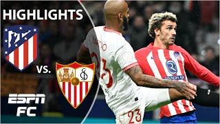 🚨 LATE WINNER amp VAR DRAMA 🚨 Atletico Madrid vs Sevilla  Copa Del Rey Highlights  ESPN FC [upl. by Luhem]