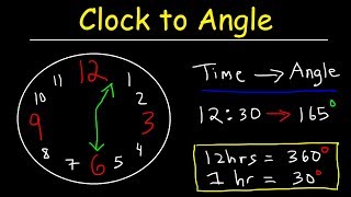 Clock Aptitude Reasoning Tricks amp Problems  Finding Angle Between The Hands of a Clock Given Time [upl. by Liartnod]