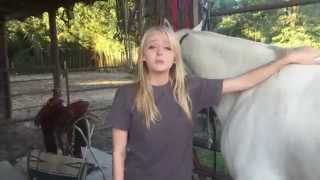 How To Prepare A Horse For Riding  ft Jessica Lucas [upl. by Ialokin598]