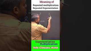 Indices Repeated multiplication  Repeated Exponentiation algebra math kotacoaching education [upl. by Yran517]