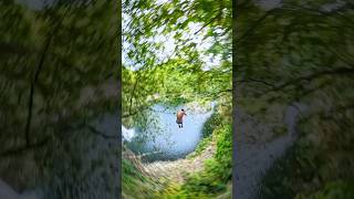 34m cliff jump through the tree [upl. by Daniell]