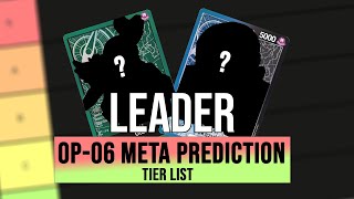 OPTCG One Piece TCG  OP06  Meta Predictions  Tier List [upl. by Kassel456]