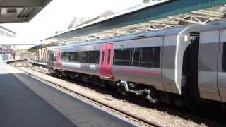 Cross Country Class 170 No 170107 leaving Newport Station [upl. by Backer716]