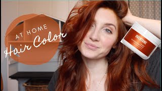 AT HOME HAIR COLOR USING OVERTONE HAIRDRESSER REVIEW [upl. by Yram999]