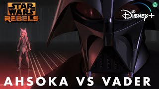 Darth Vader vs Ahsoka Tano Star Wars Rebels  Disney [upl. by Eibloc]