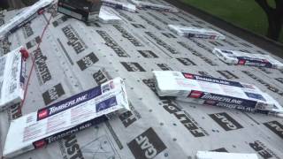 How To Install Roofing Felt Paper Fast with a Hammer [upl. by Eocsor673]