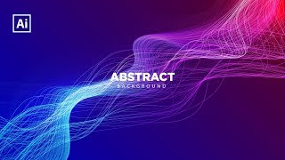 How to abstract lights with a background dynamic beam In Adobe Illustrator [upl. by Yelsna307]