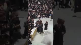 Belz Rebbe Dancing Mitzvah Tantz At His Einikels Wedding  18 Sivan 5783 [upl. by Nylirak388]