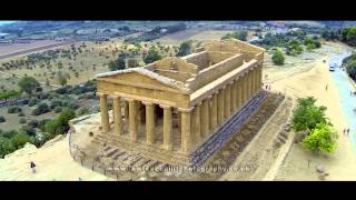 Aerial footage of the Valley of the Temples Agrigento Sicily [upl. by Floris]