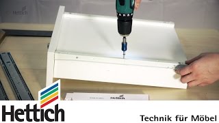 Upgrade your drawer Changing roller runners to ball bearing slides DoItYourself with Hettich [upl. by Cate]