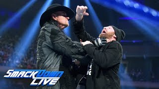 The Undertaker Chokeslams Sami Zayn to hell SmackDown LIVE Sept 10 2019 [upl. by Aneekal]