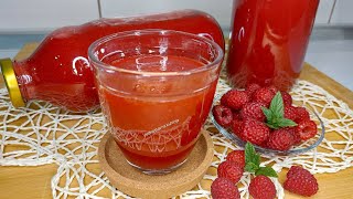 Zdravi sok od maline za zimu💥Bez šećera i konzervansa❗️Brza i laka pripremaRaspberry juice [upl. by Orabelle]