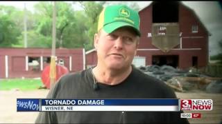 Tornado damage in Wisner [upl. by Season51]