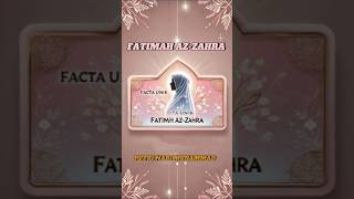 Putri Nabi Muhammad Fatimah AzZahra history facts knowledge shortvideo islam [upl. by Isied]