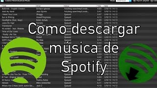 Como descargar musica de spotify [upl. by Litta]