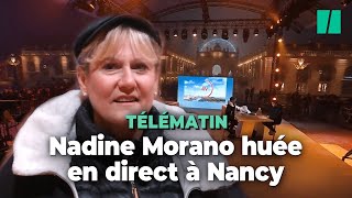 L’émission quotTélématinquot avec Nadine Morano à Nancy ne sest pas passée comme prévue [upl. by Ahsinahs]