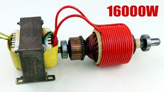 Electricity Transformer 220V Motor armature Lightbulb United Electrical Energy Inverter Generator [upl. by Stevy]