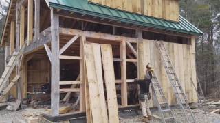 Christopher LaMontagne installing barn board siding [upl. by Shakespeare962]