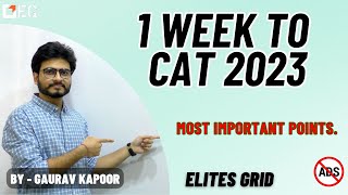 1 week to CAT 2023  Elites Grid [upl. by Heath]