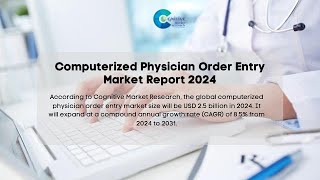 Computerized Physician Order Entry Market Report 2024  Forecast Market Size amp Growth [upl. by Stepha]